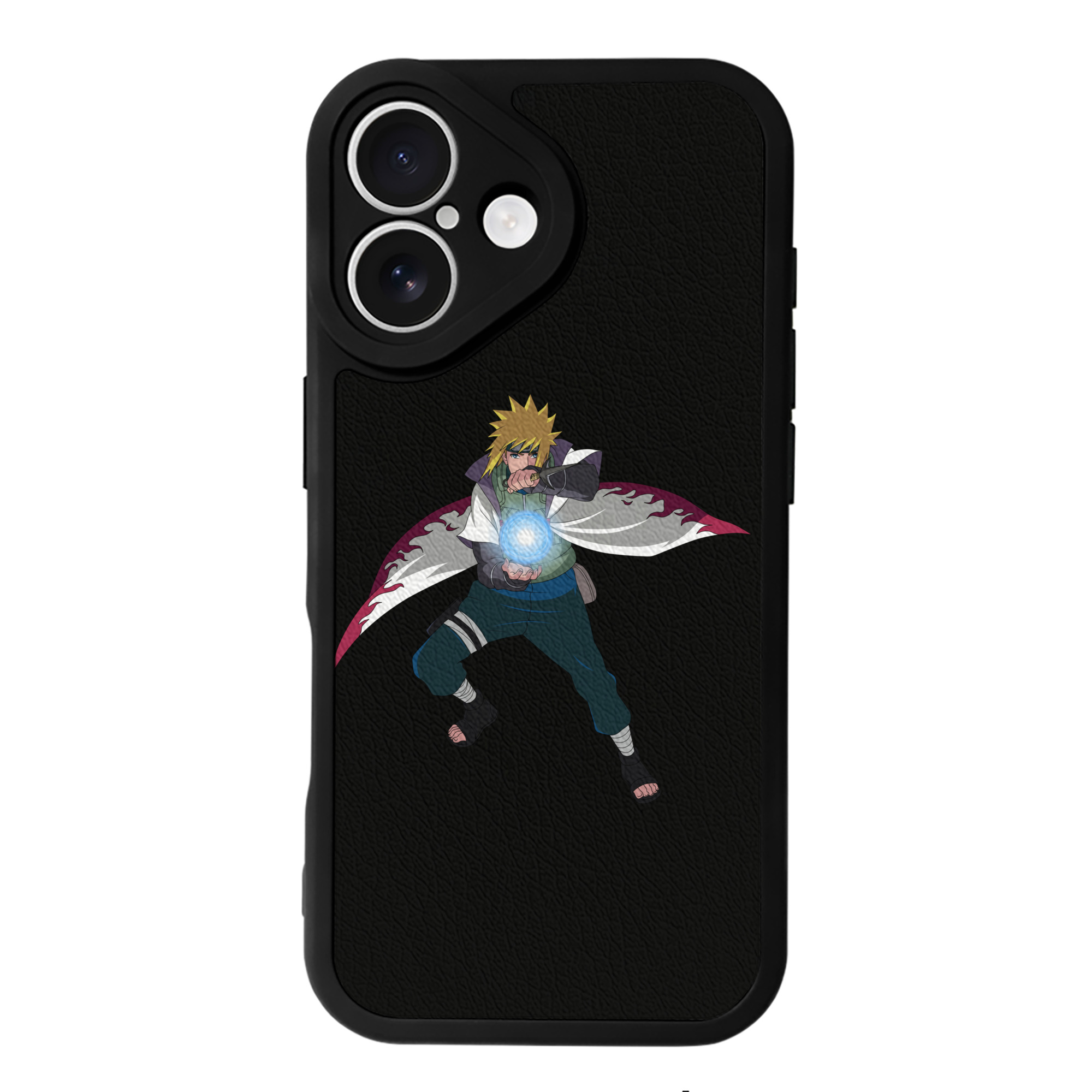 （画像用） NARUTO -ナルト- 波風 ミナト Namikaze Minato 【iPhone 16シリーズ対応】シリコンスマホケース（レザー調） 材質：シリコン